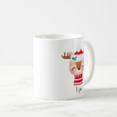 Mug Visage de rennes souriants de Noël (Devant droit)