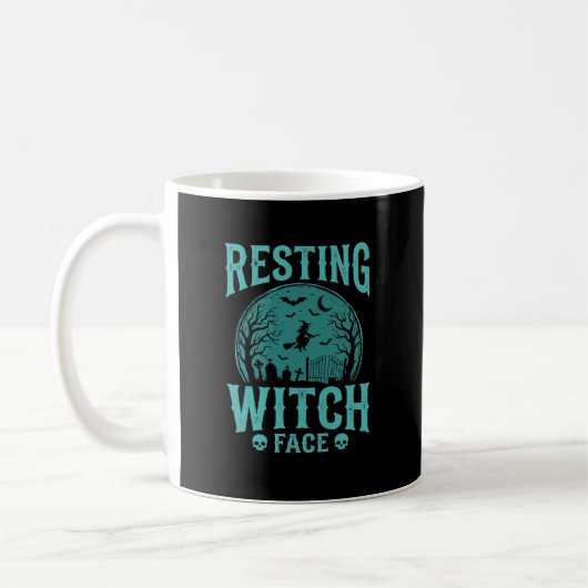 Mug Visage de sorcière au repos Design de sorcière d'H (Gauche)