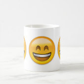 Mug Visage de sourire avec la bouche ouverte et yeux (Centre)