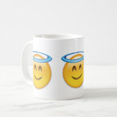 Mug Visage de sourire avec le halo Emoji (Devant gauche)