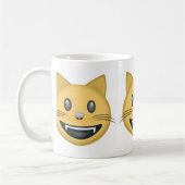 Mug Visage de sourire de chat avec la bouche ouverte (Gauche)