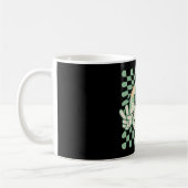 Mug Visage de sourire de trèfle drôle de jour de Saint (Gauche)