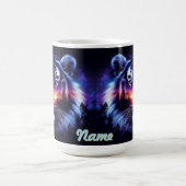 Mug Visage de tigre et paysage de coucher de soleil Pi (Centre)