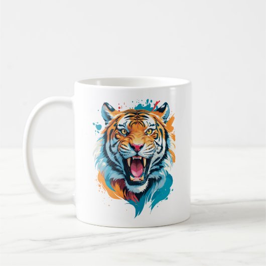 Mug Visage de tigre torride (Gauche)