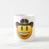 Mug Visage d'emoji de cowboy (Centre)