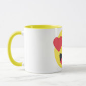 Mug Visage des yeux du coeur Emoji (Gauche)