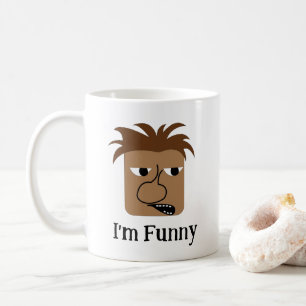 Mug Visage d'homme en colère drôle dessin animé drôle