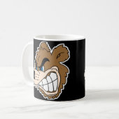 Mug visage d'ours grognant en colère (Devant gauche)