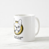 Mug Visage drôle de Bouledogue Français Design de Fren (Devant droit)