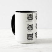 Mug Visage drôle de chat, Louis Wain (Devant gauche)
