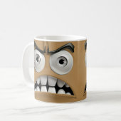 Mug Visage drôle en colère (Devant gauche)