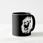 Mug Visage du lion rugissant (Devant droit)