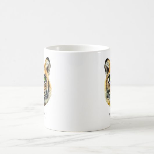 Mug Visage et calligraphie Wild Young Tiger (Centre)