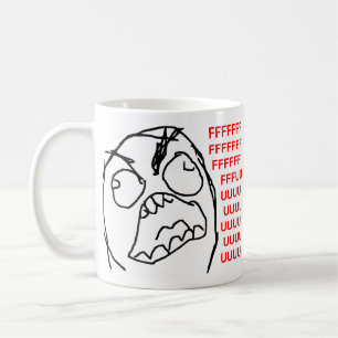 Mug Visage fâché Meme de rage de Fuu Fuuu de type de