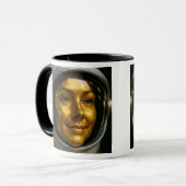 Mug Visage femme astronaute  (Devant gauche)