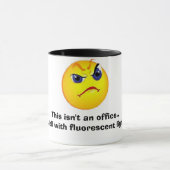 Mug visage grincheux de bureau (Centre)