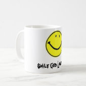 Mug visage heureux, amours de Dieu de sourire vous (Devant gauche)
