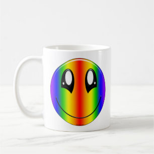 Mug Visage heureux d'arc-en-ciel