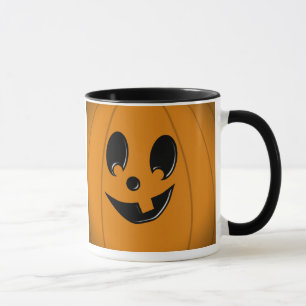 Mug Visage idiot de Jack-o'-lantern avec une dent