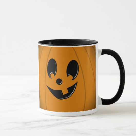 Mug Visage idiot de Jack-o'-lantern avec une dent (Droite)