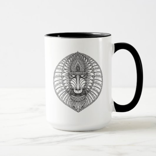 Mug Visage inspiré de babouin (Droite)