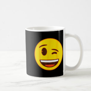 Mug Visage Jaune de Sourire Clin d'Œil Émoji Officiel