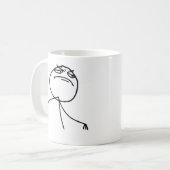 Mug Visage Meme de rage de Yea de F (Devant gauche)