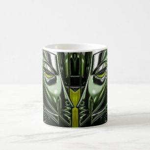 Mug Visage Métal Émeraude Néon