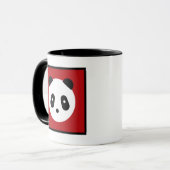 Mug Visage mignon de panda de ~ de Kawaii (Devant gauche)