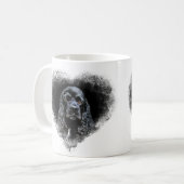 Mug Visage noir de cocker (Devant gauche)