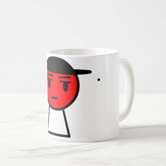 Mug Visage non impressionné (Devant droit)