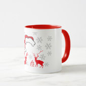 Mug Visage Père Noël personnalisé (Devant droit)