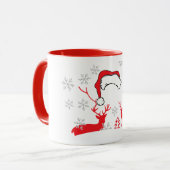 Mug Visage Père Noël personnalisé (Devant gauche)