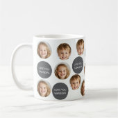 Mug Visage personnalisé à deux photos | Je T'Aime Gran (Gauche)