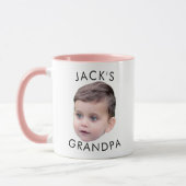 Mug Visage personnalisé, anniversaire de grand-père (Gauche)