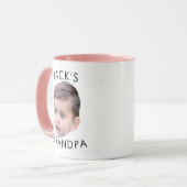 Mug Visage personnalisé, anniversaire de grand-père (Devant gauche)