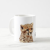 Mug Visage personnalisé Cheetah (Devant gauche)