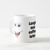 Mug visage riant joyeux (Devant gauche)