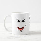 Mug visage riant joyeux (Gauche)