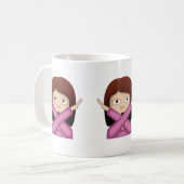 Mug Visage sans le bon geste Emoji (Devant gauche)