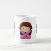 Mug Visage sans le bon geste Emoji (Centre)