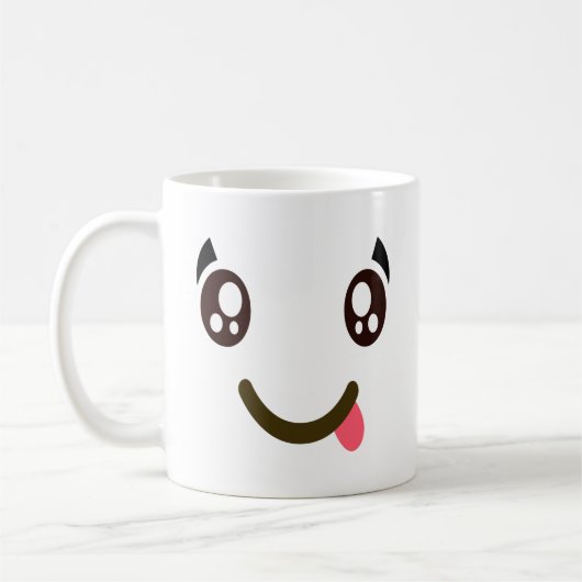 Mug Visage Savoring la nourriture délicieuse Emoji (Gauche)