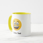 Mug Visage souriant avec boue à bouche ouverte (Devant gauche)