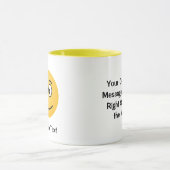 Mug Visage souriant avec sourcils ouverts (Centre)