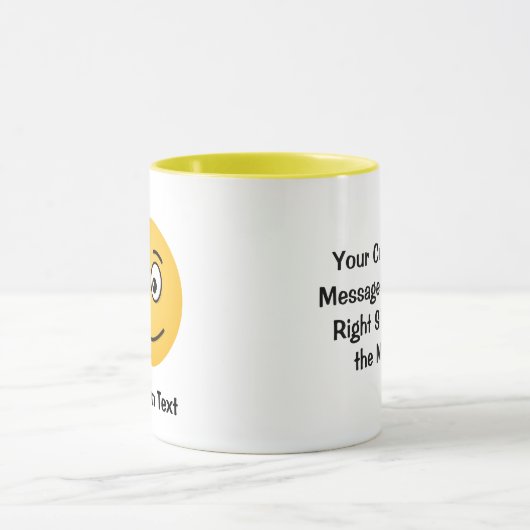 Mug Visage souriant avec sourcils ouverts (Centre)