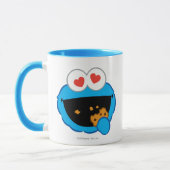 Mug Visage Souriant Cookie avec des Yeux en Forme de C (Gauche)