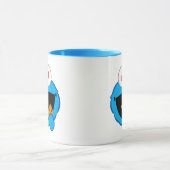 Mug Visage souriant de biscuit aux yeux en forme de co (Centre)