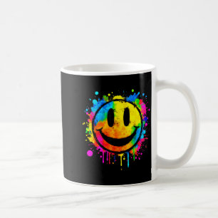 Mug Visage Souriant Joyeux Éclaboussure de Peinture Mi