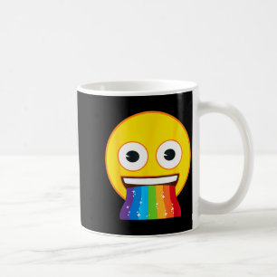 Mug Visage sourire jaune bouche arc-en-ciel Emoji offi