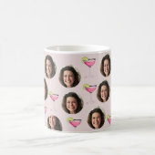 Mug Visage sur mesure & Cocktail | Rose personnalisé (Centre)